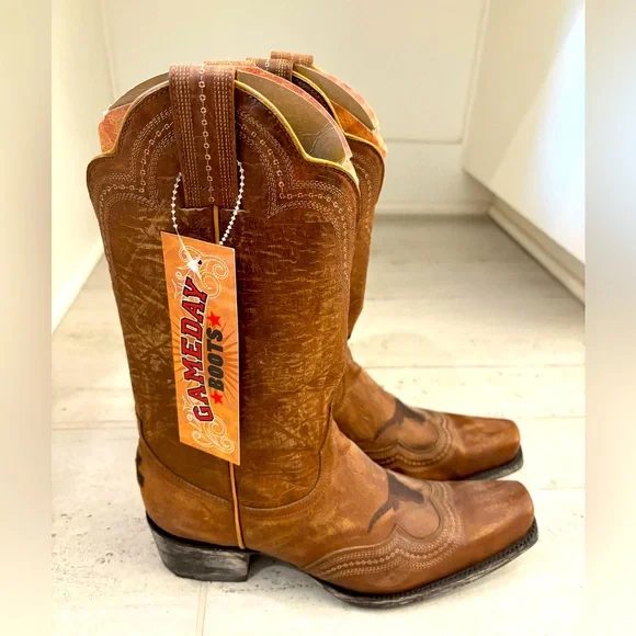 🤍🤘🏻🧡NWT Texas Longhorn Game Day Boots Size 8🤍🤘🏻🧡 - Picture 2 of 7